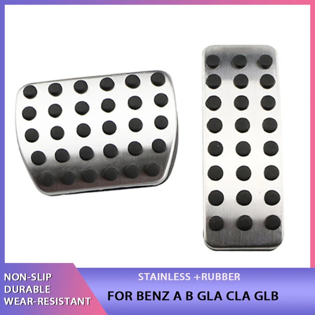 No Drill Gas Accelerator Brake Pedal Cover for Mercedes Benz A B GLA CLA  CLB 2019 - 2021 Stainless Steel Brake Gas Pedals - AliExpress