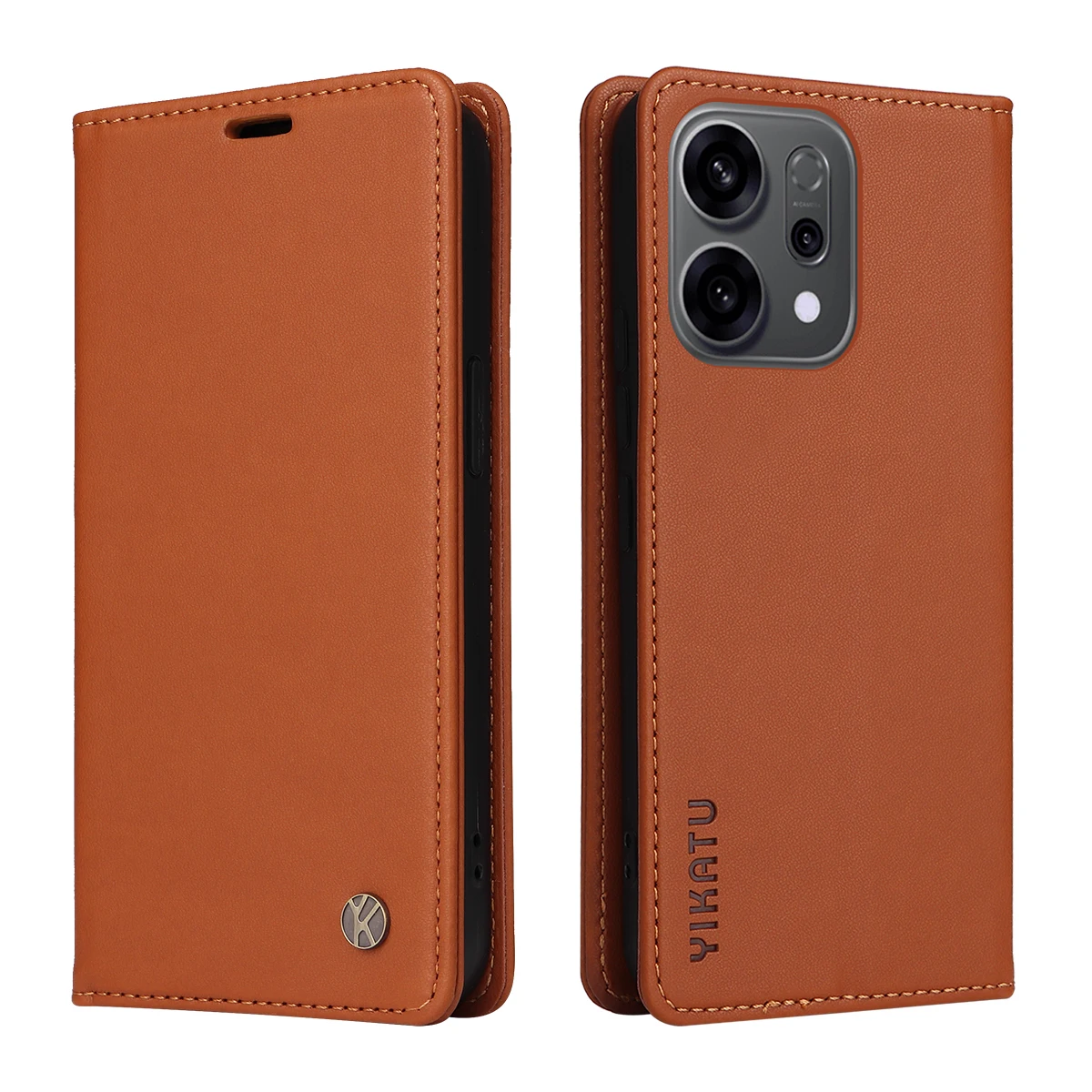 Magnetic Leather Wallet Flip Phone Case - Premium Edition
