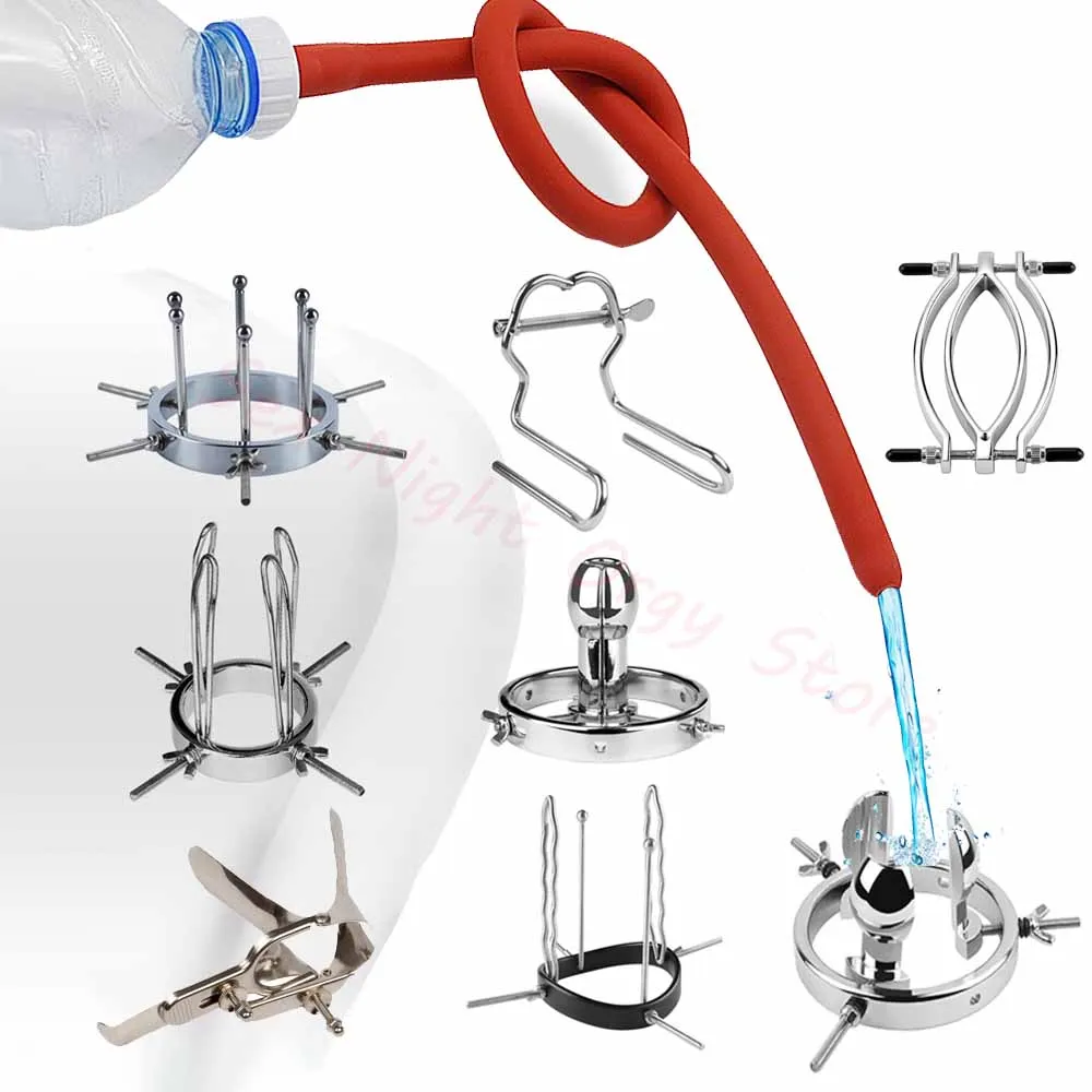 Bdsm Extreme Anal Vagina Dilator Vaginal Speculum Mirror Enema Metal Anus Pussy Dilator Anal Toy Gay Woman Butt Expansion Device anal plug dilator vaginal expander
