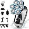 5 in1 Head Shavers for Men 7D, Cordless Bald Head Shaver Wet&Dry Waterproof Electric Razor for Men with LED Display Grooming Kit 1