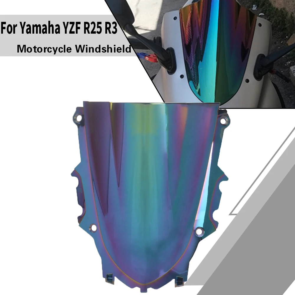 

For Yamaha YZF R25 R3 2019 2020 2021 2022 2023 Motorcycle Parts Windshield WindScreen Screen Fairing Deflector YZF-R25 YZF-R3