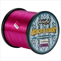 Premium Strength Nylon Fishing Line with Fluorocarbon Coating - Super Strong Monofilament - 500M - 8.0 - 0.470MM (Purple)