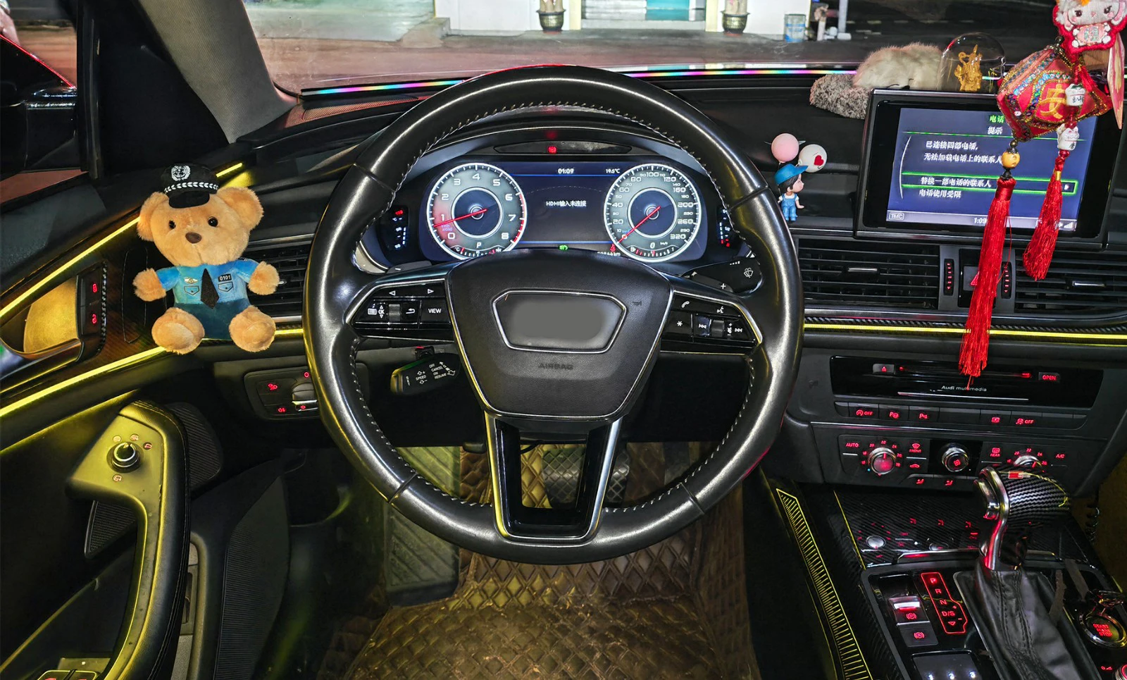 Para Audi A6 A7 2013-2018, Panel de Instrumentos Digital LCD de 12.3 Pulgadas, Cabina Virtual, Velocímetro, Pantalla CarPlay 3