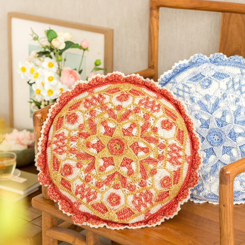 

Susan's Family DIY Набор для вязания крючком, китайский стиль, наволочка, материалы, посылка, вязание и набор для вязания крючком, ручная работа, свадебный подарок