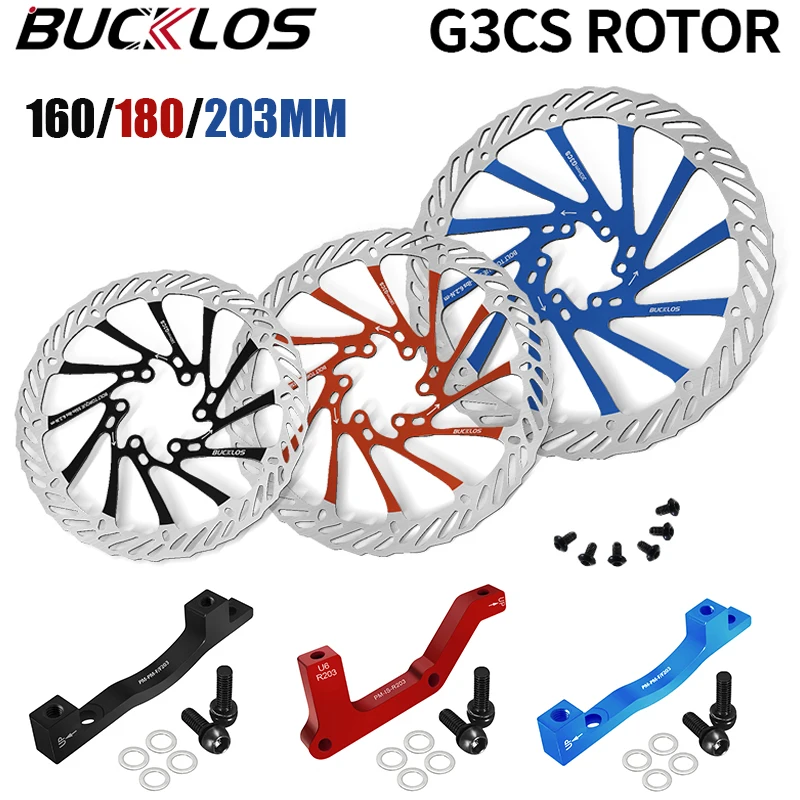 BUCKLOS G3 Rotor 160MM 180MM 203MM Bicycle Rotor Ultralight Bike Disc ...
