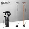 Walking Stick Aluminium Alloy Safety Walking Canes for The Elderly Telescopic with Led Light Folding Walk Crutches Elderly Pole 1