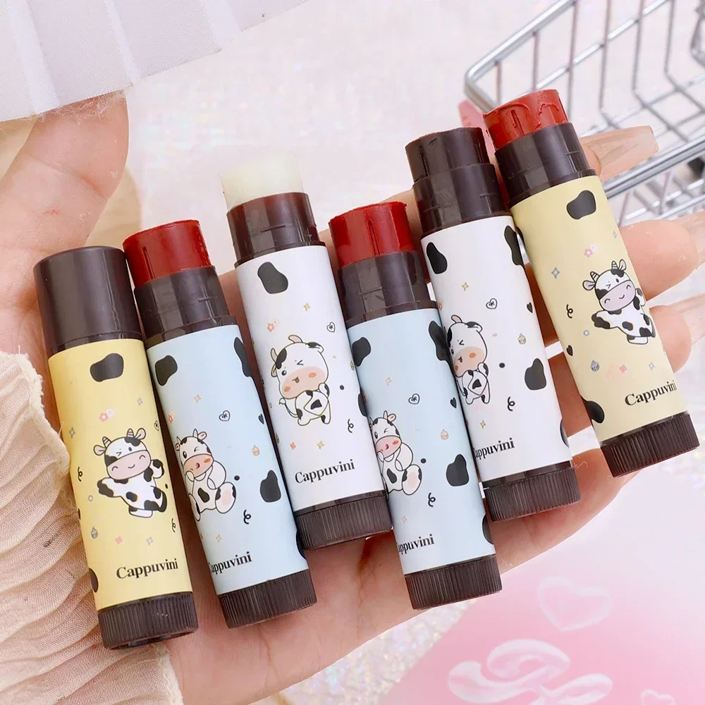 Moisturizing Lipstick Moisturizing Cute Cow Lip Balm Nourishes Lips Reduce Lip Line Anti Aging Anti-drying Hydration Care Lipstick