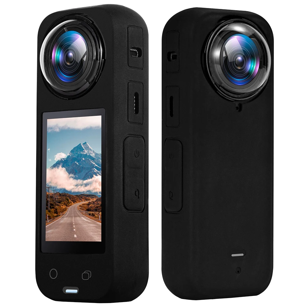 보호 렌즈 가드 스크래치 방지 PC 렌즈 보호 커버, Insta360 X4 파노라마 액션 카메라용, 방수 회전, 2 개