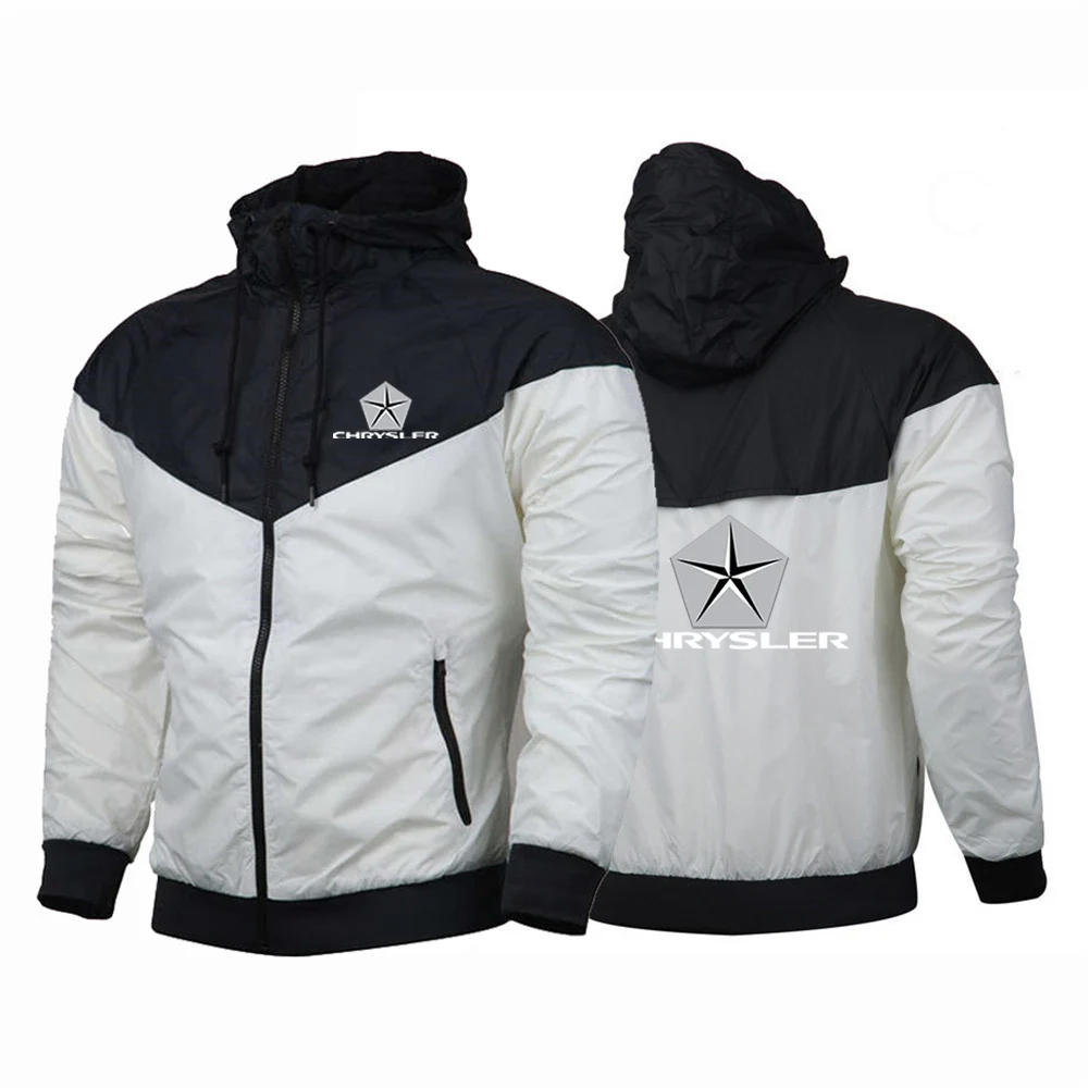 Chrysler 2023 Autumn and Winter new style Men Popular Windbreaker Jacket Hight Quality Outdoor motion Hooded Male Coat Outwear