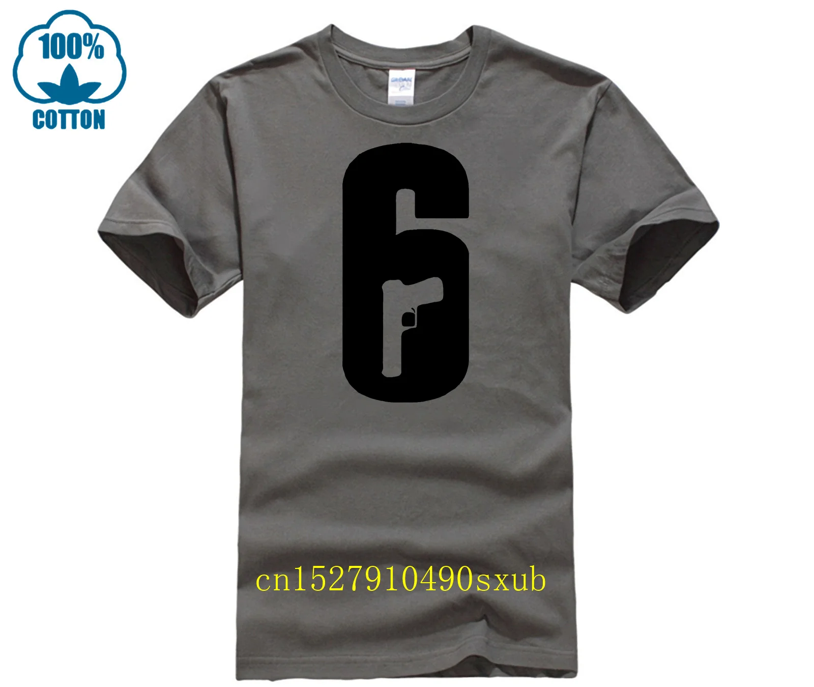 Maglietta Da Uomo Estiva Girocollo Da Uomo Maglietta Da Uomo Tom Clancys Rainbow Six Siege Bianca