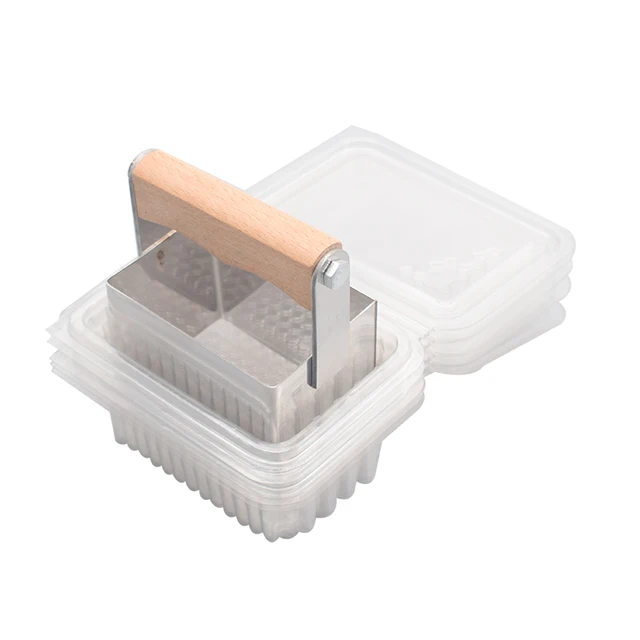 10Pcs Food Grade Plastic Honeycomb Square Box