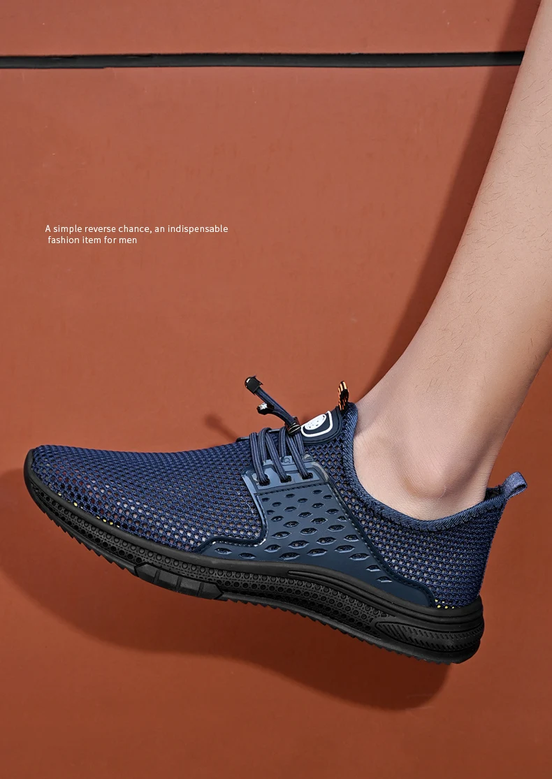 Zapatillas deportivas Clohoo para hombre, negras y transpirables