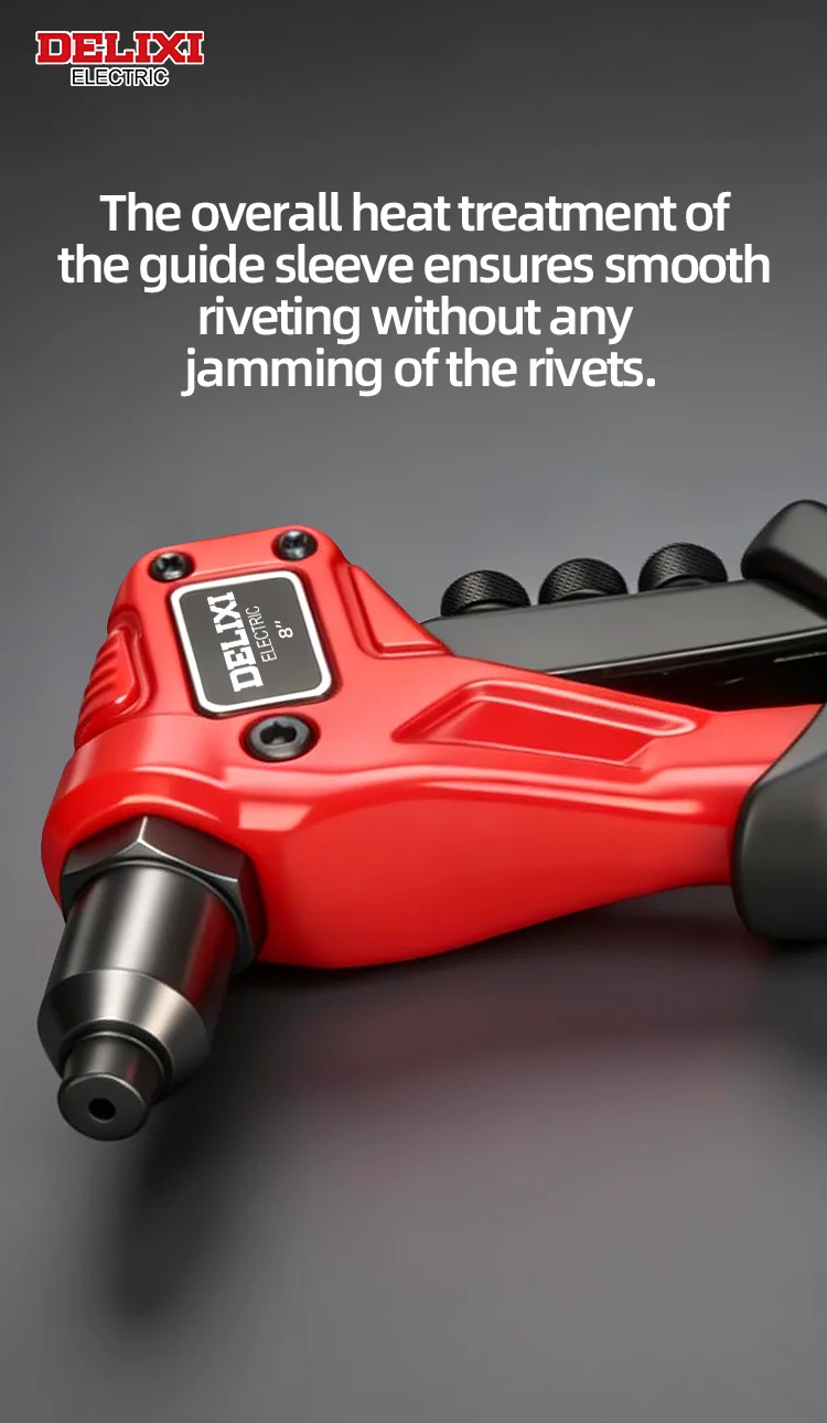 8''Heavy-Duty Hand Riveter,High-Lever Labor-Saving Design,Manual Tool for Fastening and Riveting Metal,Wood,Plastic