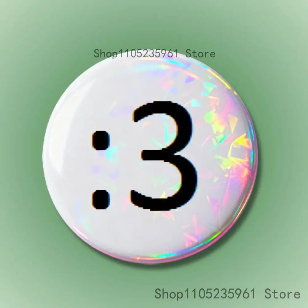 Ich liebe Emo Jungen Icon Pin Weißblech Runde Brosche Cosplay Nijigen Otaku Kultur Abzeichen 58mm 44mm 32mm 75mm 25mm – Detail 14