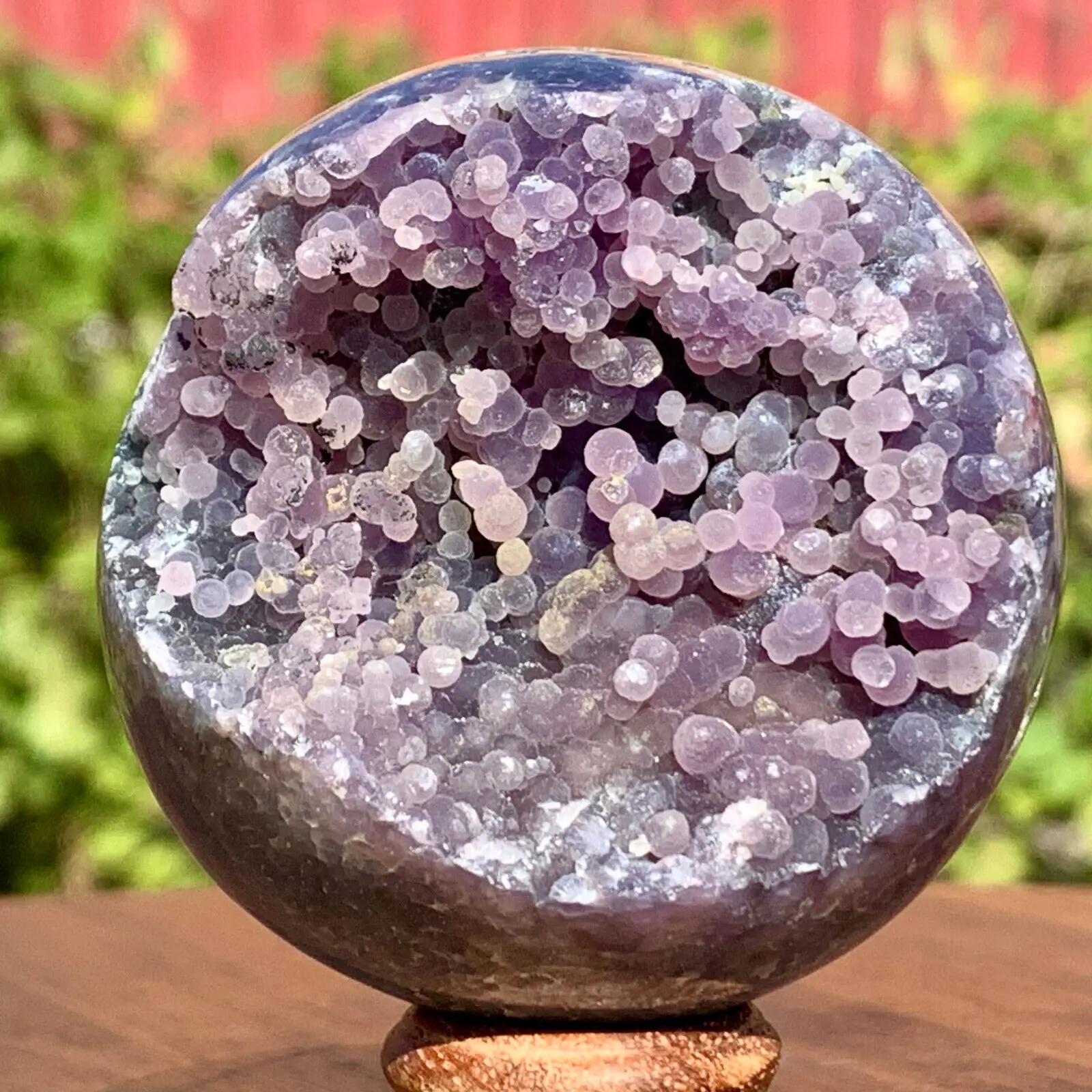 

Magical Natural Chalcedony Grape Agate Rough Ore Ball,Quartz Crystal Original Agate Ball,Mineral Specimen Reiki Healing Stone