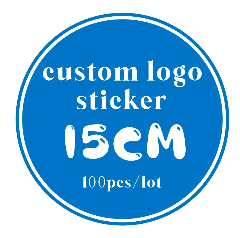 100 pcs/15cm/개인화 된, 주문 스티커, 상자 상표, 로고, 사진, 결혼식 스티커, Kraft, 명확한