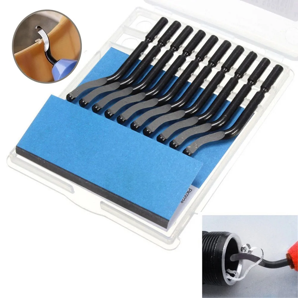 Edge Cutter 10PCS NB1000 NB1100 Deburring Trimmer Tool For BK3010 High Speed Steel Trimming Burr Scraper Blade