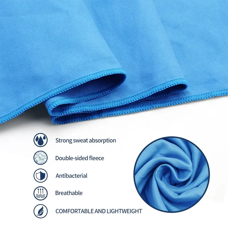 Thickened Microfiber Towel Travel Sports Quick-drying Large Hair Towel Ultra-soft Lightweight Gym Swimming Towel