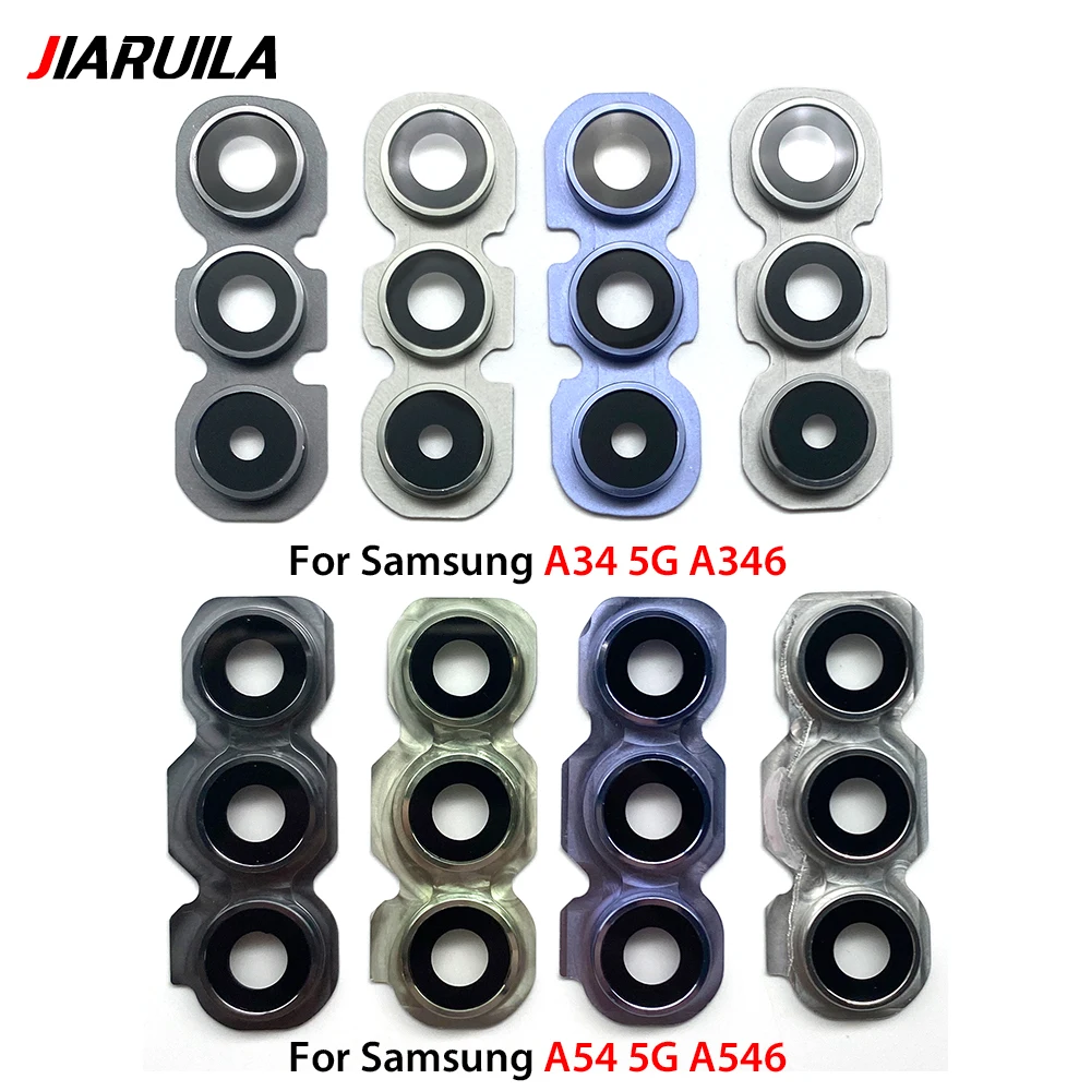 Premium Rear Camera Glass Lens Cover with Frame and Adhesive Replacement