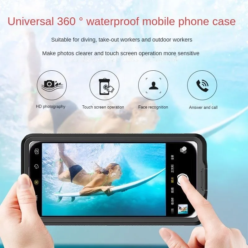 Universal Shockproof ip68 waterproof cover for RedMi 12 11 10 9 K60 K50 K40 K30 Pro Xiaomi 13 12 11 Ultra Full protection Cases