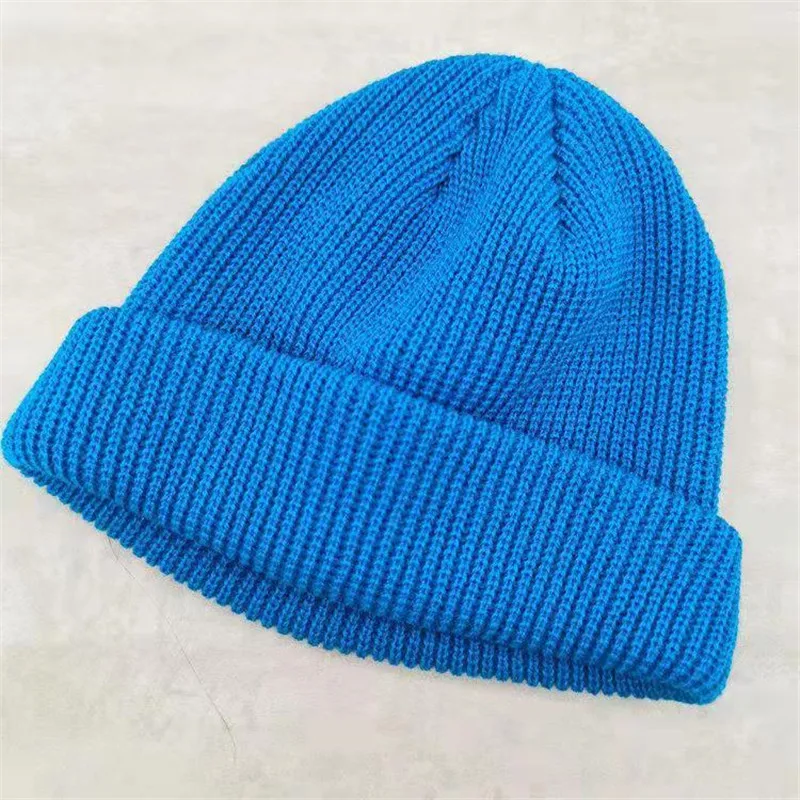 Mode Hip Hop Bonnet Tricot Chapeau Hommes Skullcap Femmes Hiver Chaud  Brimless Baggy Melon Cap Manchette Docker Pêcheur Bonnets Chapeaux