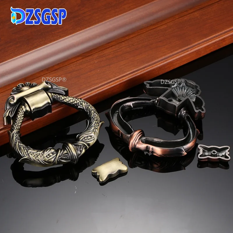 

Green Bronze Retro Door Knocker Furniture Door Handle Hardware DZSGSP European Antique Zinc Alloy Door Knocker