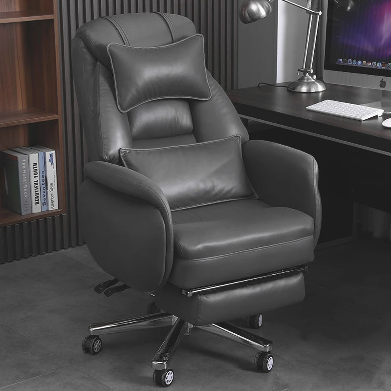 Neck Support Office Chair Executive Lumbar Support Pillow Luxury Sleep Lounge Office Chair Headrest Sandalyeler Office Furniture pillow neck support wheels office chair lumbar back executive lounge work chair footrest comfortable silla plegable furniture