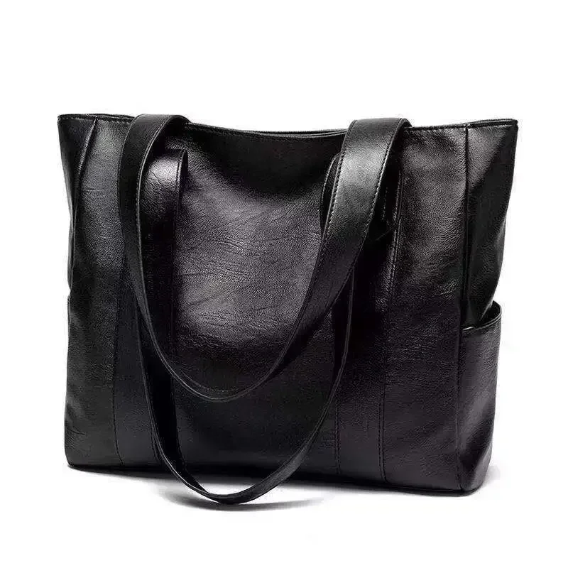 

2023 New Tide Large Soft Leather Bag for Women Korean Version of Everything Simple Large Capacity Bag Single Shoulder Bag