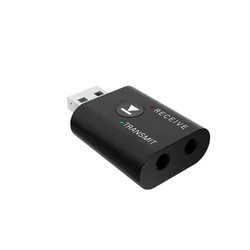Enhanced Dual - Function USB Bluetooth Adapter 5.0 for Wireless Audio Devices (Black)