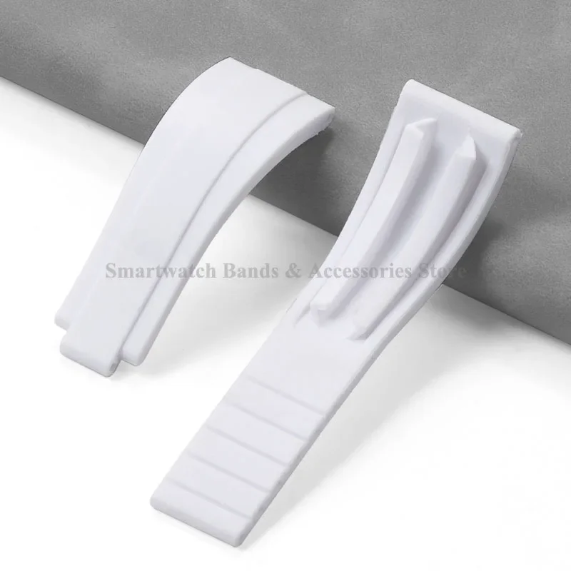 Premium 20mm TPU Silicone Watch Strap with Metal Buckle - Men's Accessory Bracelet Replacement
