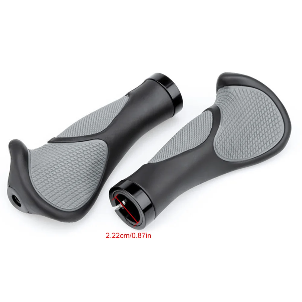 Bicycle Grips Non-slip Double Locking Rubber Ergonomic Bicycle Grips Mountain MTB Cycling Parts Anti Skid Shock Absorbing 2023