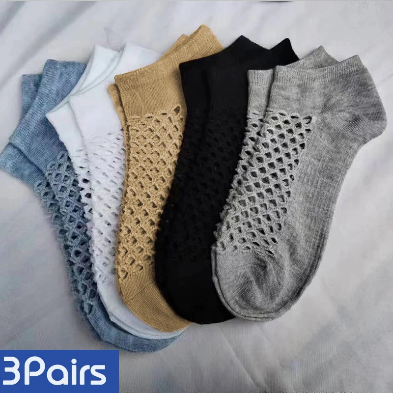 3 Pairs Lot Men Hole Socks Spring Summer Breathable Cave Personality 3-pairs-lot-men-hole-socks-spring-summer-breathable-cave-personality