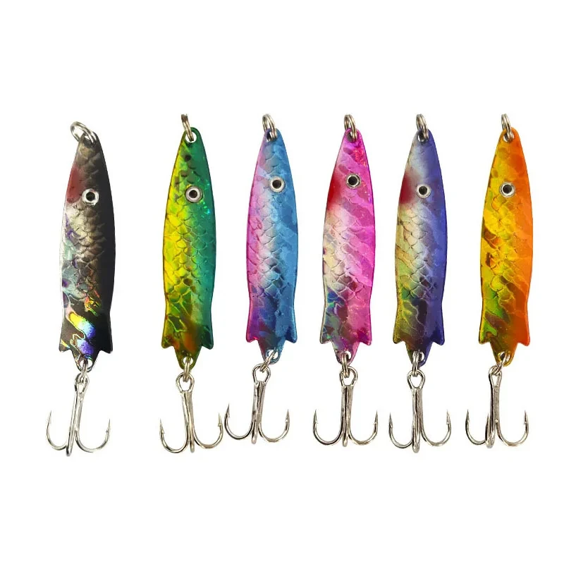 

1PCS 7g 58mm Metal Spoons Lure 3D Eye Spinner bait Swimbait Vibrating Jigging Fishing Lures Hard Baits Bass Fishing Tackle pesca