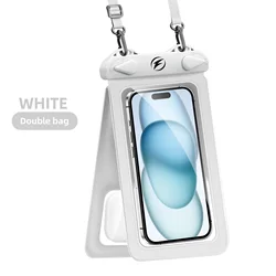 Ultimate Waterproof Phone Pouch with Double Space Dry Bag and Adjustable Neck Lanyard (1PCS)