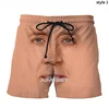 Nicolas Cage Funny Face Graphic Beach Shorts Men Cool 3D Printed Board Shorts Swimsuit Summer Hawaii Swim Trunks Kids Ice Shorts 1