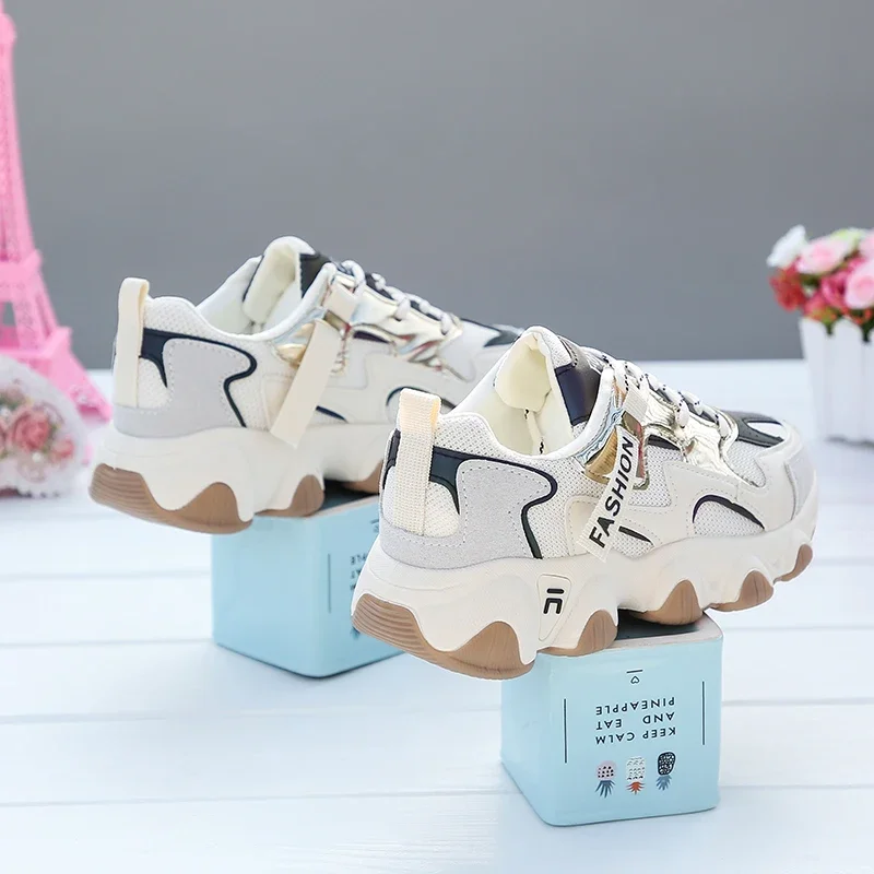 Tennis Shoes for Women Light Breathable Female Sport Trainer Shoes Non-slip Basket Sneakers Lace-Up Casual Platform women sports shoes