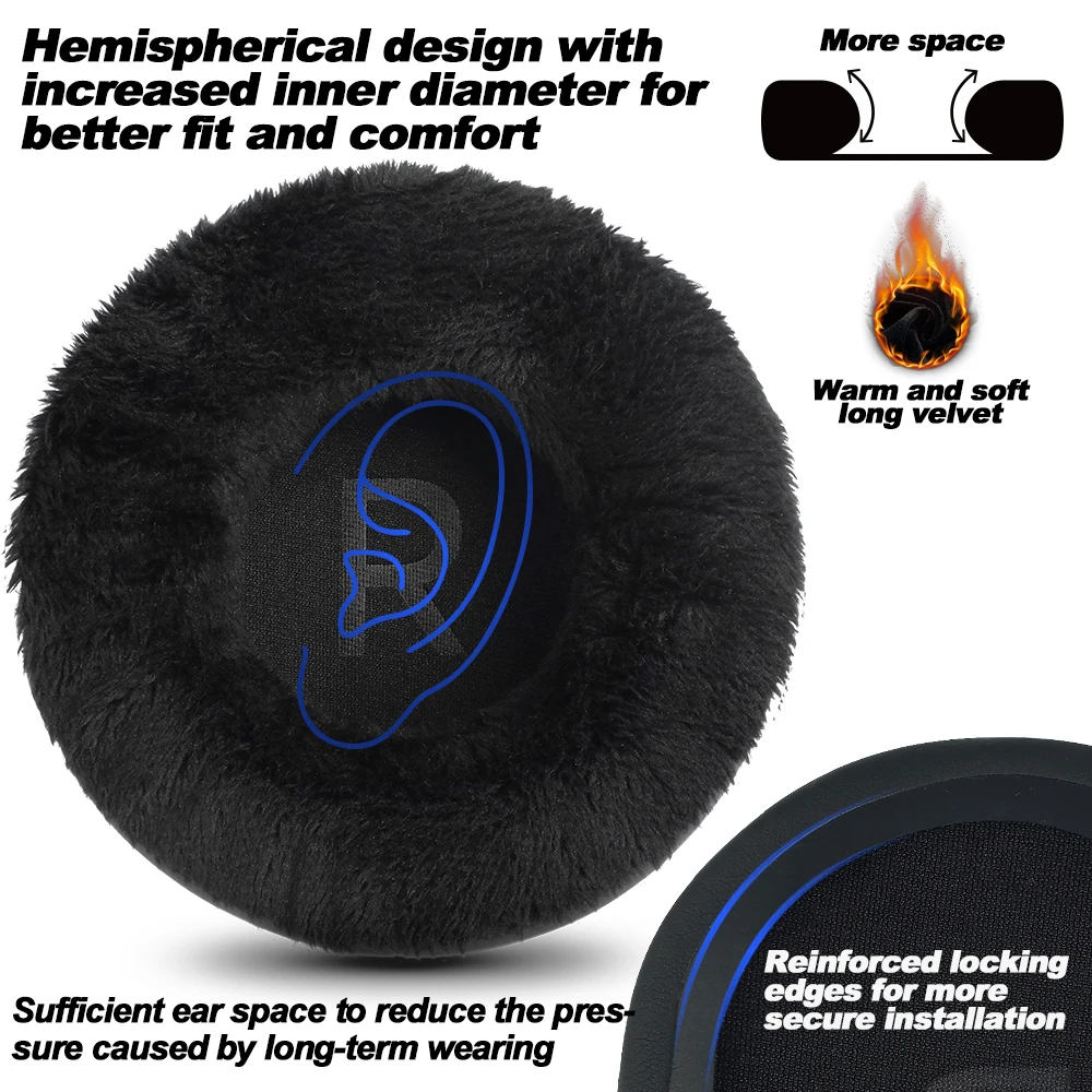 Earphone pads For AKG K52 K72 K92 Replacement headband accessories: cooling velvet,replacement Earpads Covers Sponge Protein
