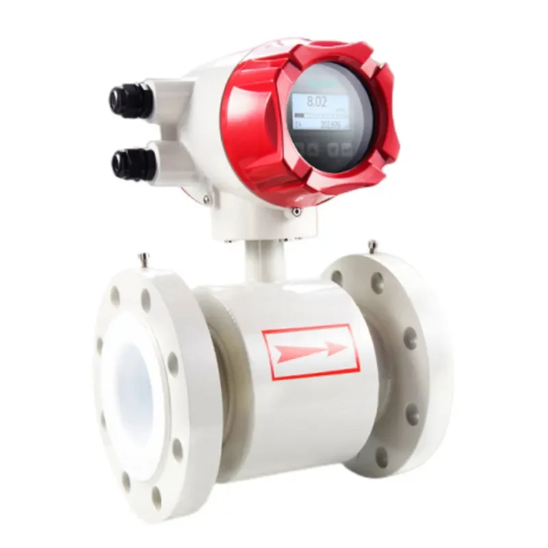 

Intelligent electromagnetic flowmeter water sewage liquid anticorrosion integrated split pipe type LDG sensor