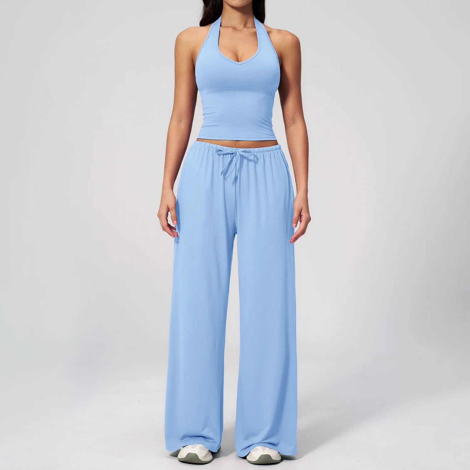 Yoga Sport Outfit For Woman Fitness Women's Two Pieces Pant Sets Suits Tracksuit Sportswear Woman Gym Yoga Workout Clothes 4