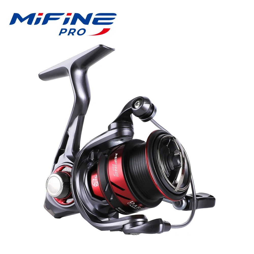 Mifine-軽量スピニングフィッシングリール、アウトフィッシング用ボールベアリング、塩水および淡水、5kg、800-3000、5.2:1、5kg