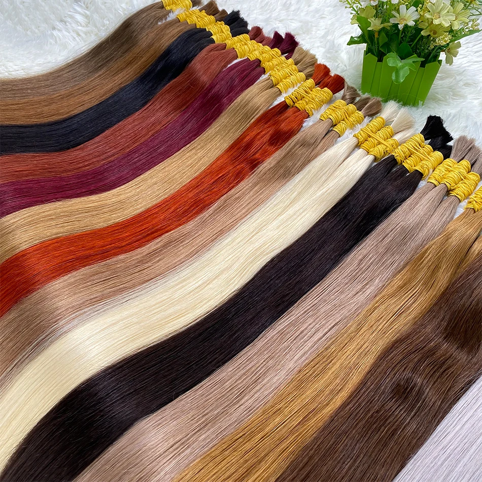 Straight Human Hair Bundels No Weft Natural Black 10A 12A Indian Hair for Women Brazilian Remy for Salon 100g