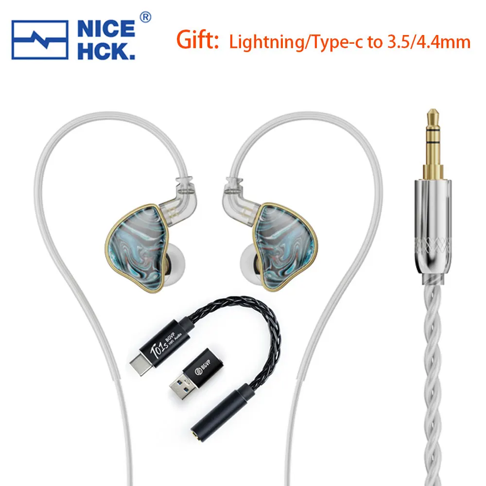 

Проводные внутриканальные Hi-Fi наушники NiceHCK NX7 MK4, IEM, 4BA + 2DD + PZT, гибридные наушники со съемным кабелем 0,78 мм и 2Pin