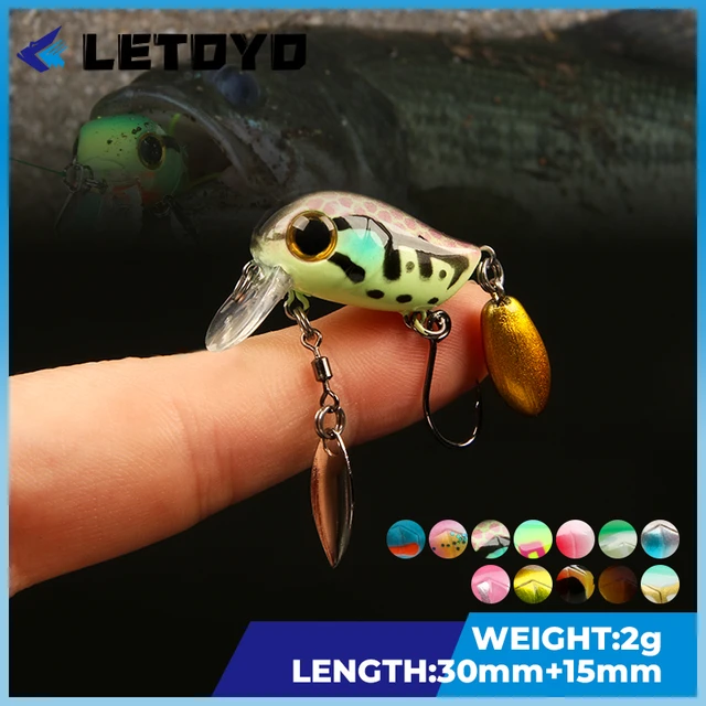 Types Troutletoyo 30mm 2g Micro Crankbait - Topwater Trout Bass