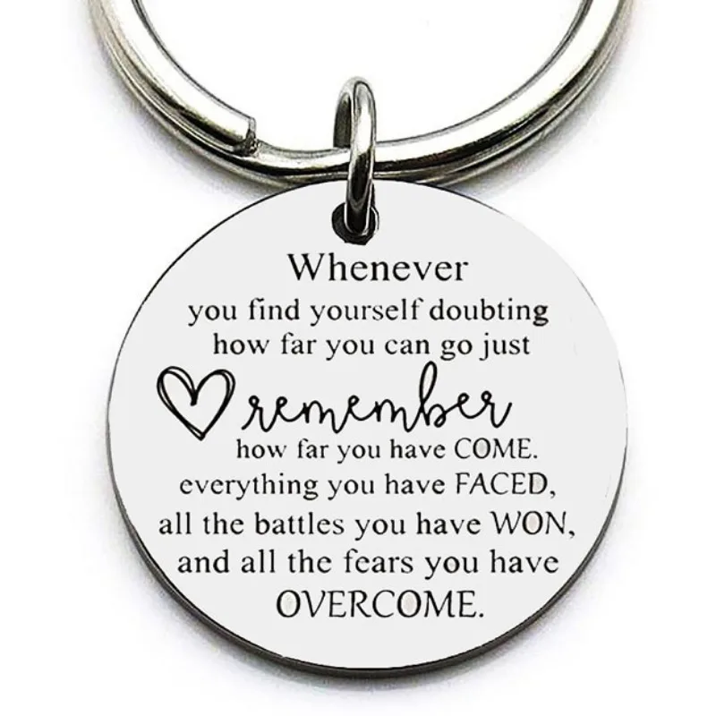 

Inspirational Keychain - Motivational Quotes for Unisex,Durable & Stylish Design,Perfect Birthday, Graduation, Christmas