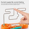 2X Bump Maze Toy Electric Dont Buzz The Wire Game Classic Tabletop Puzzle Game Retro Toys For Family Gathering, Orange 4