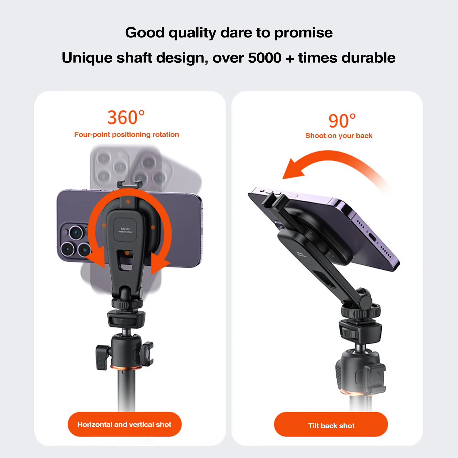 VRIG MG-22 Supporto Magnetico Da Viaggio Per Cellulare Con Magsafe - Per IPhone 16-12 E Tutti Gli Smartphone - Compatto Per Aereo, Tavolo E Palestra