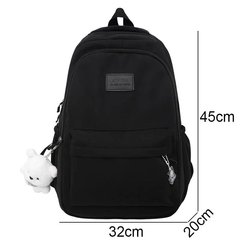 Fashion Lady High Capacity Waterproof College Backpack Trendy Women Laptop School Bags Cute Girl Travel Book Bag Cool New Female