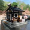 NEW DIY Wooden Miniature Model Kit Japanese Tea Room Casa Doll Houses 3D Puzzle Dollhouse With Furniture Lights Friends Gifts 1