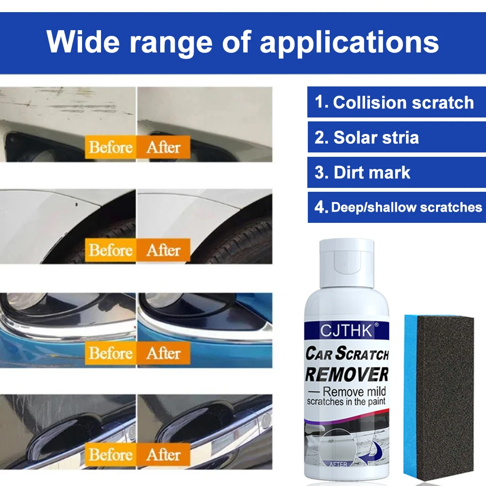 6 pièces de tissu de réparation anti-rayures pour voiture, Surface  métallique, polissage instantané, 8x4 pouces, dissolvant de tissu anti- rayures - AliExpress
