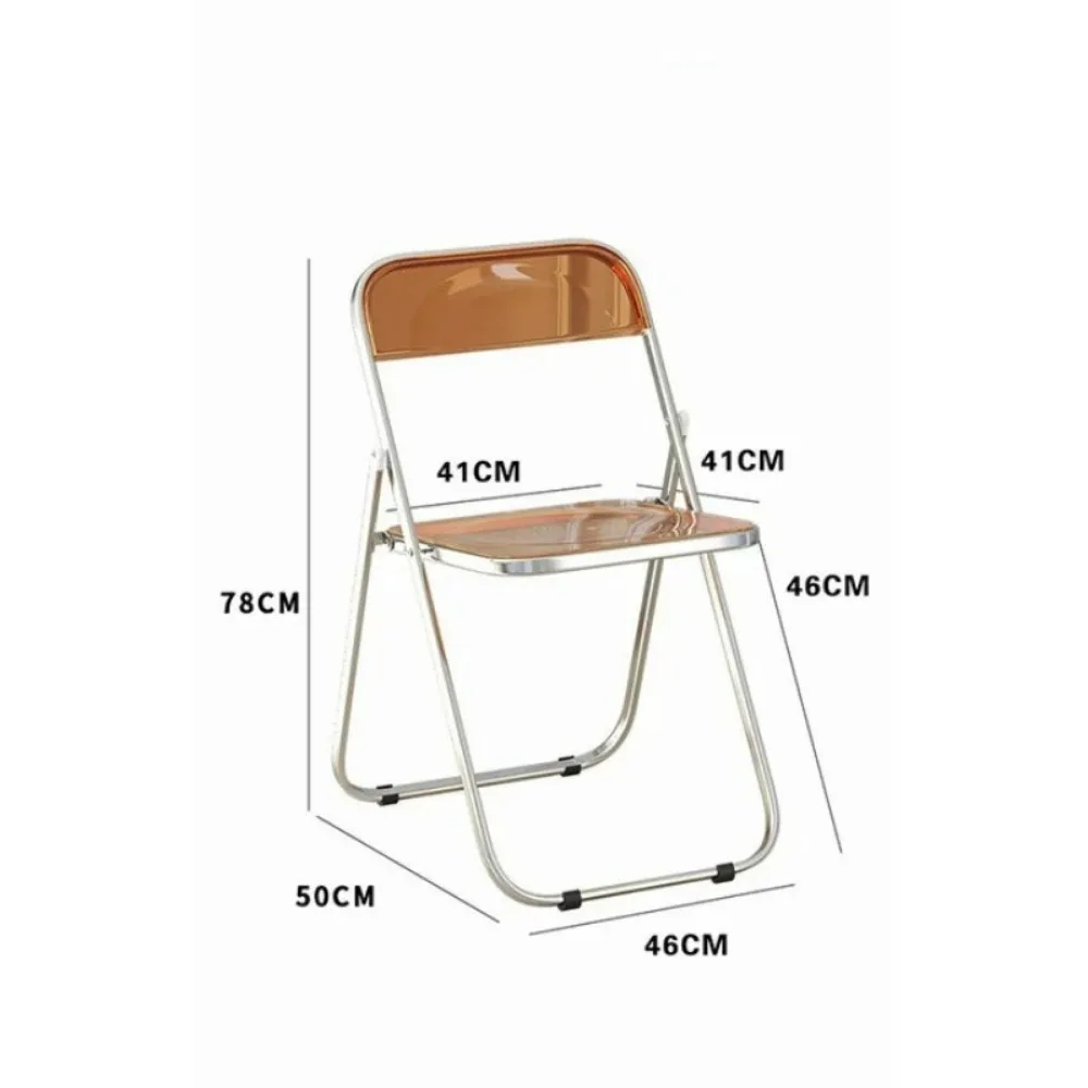 Transparent Folding Table Chair Home Furnitures Bedroom Balcony